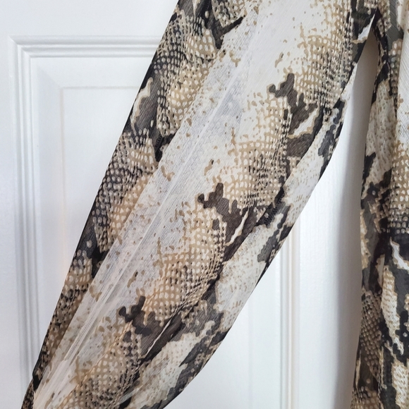 Asos Snake Print Flowy Midi Dress - Picture 3 of 7